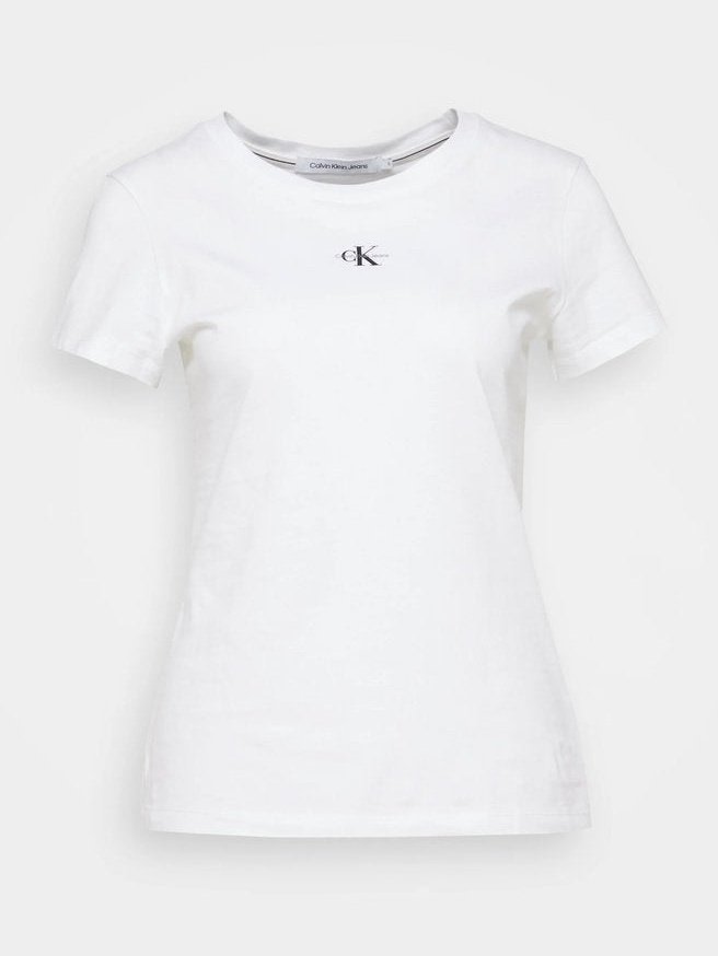 Micro monologo slim fit t-shirt Bright White