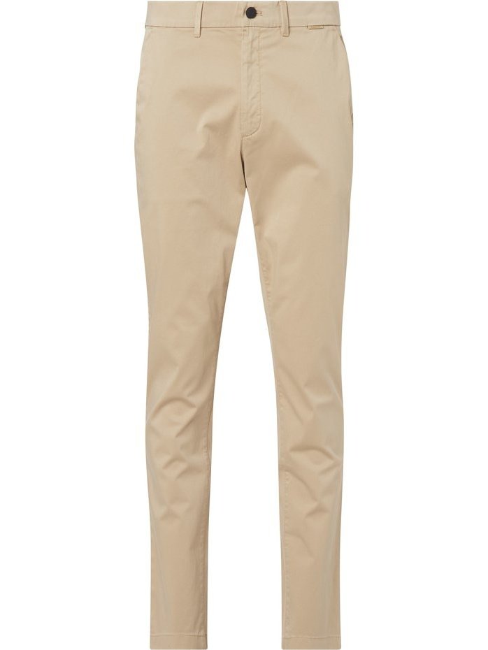 Sateen  stretch slim chino