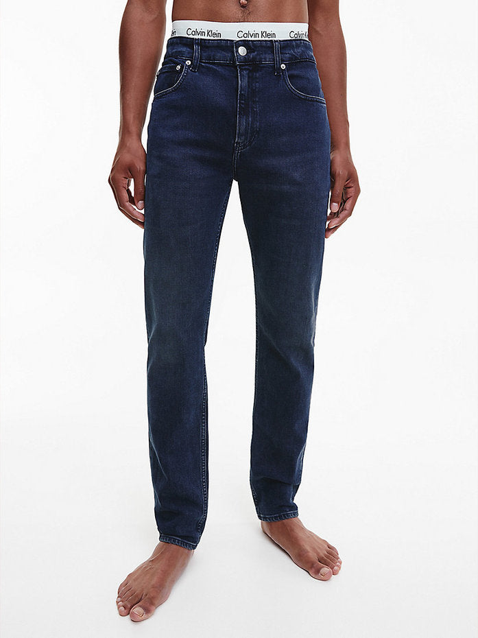 Slim taper jeans - Denim Dark