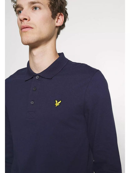 Longsleeve polo - Navy