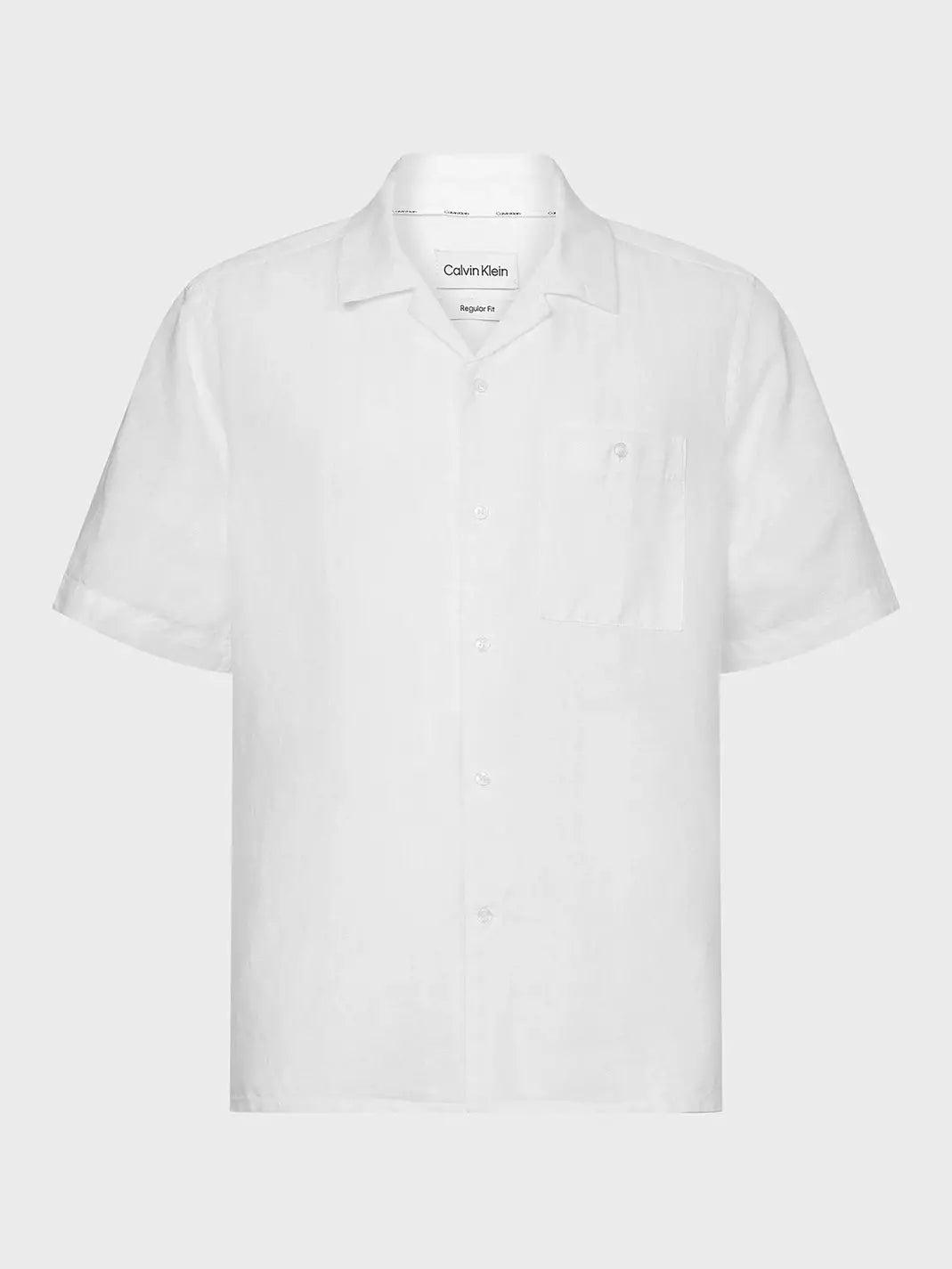 LINEN COTTON CUBAN S/S SHIRT Bright White