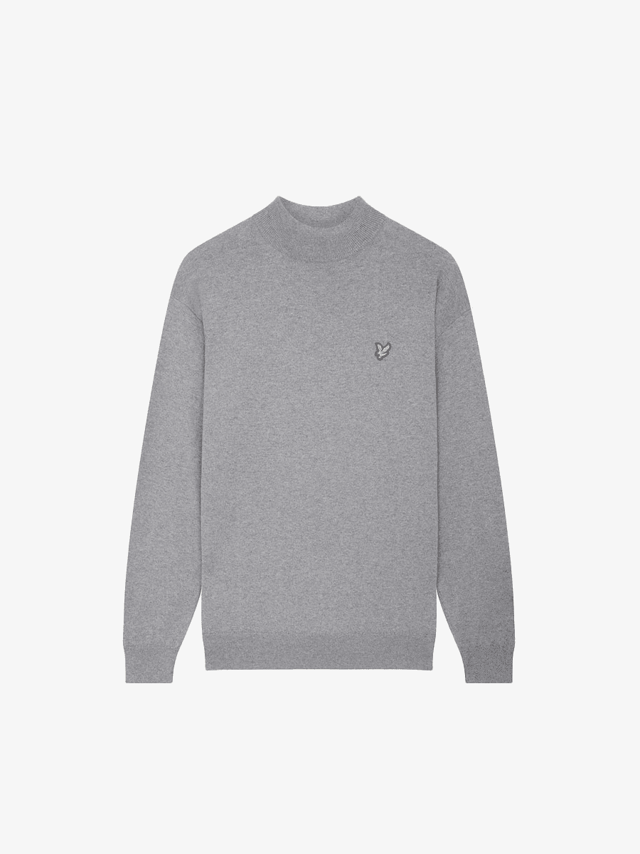 Roll Neck Jumper  Mid Grey Marl (t28)