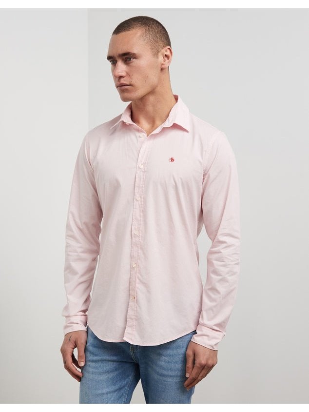 Essentials - Slim-Fit Organic Cotton Poplin overhemd - Rose