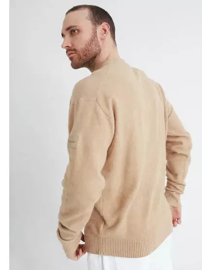 Lycra blend comfort fit sweater