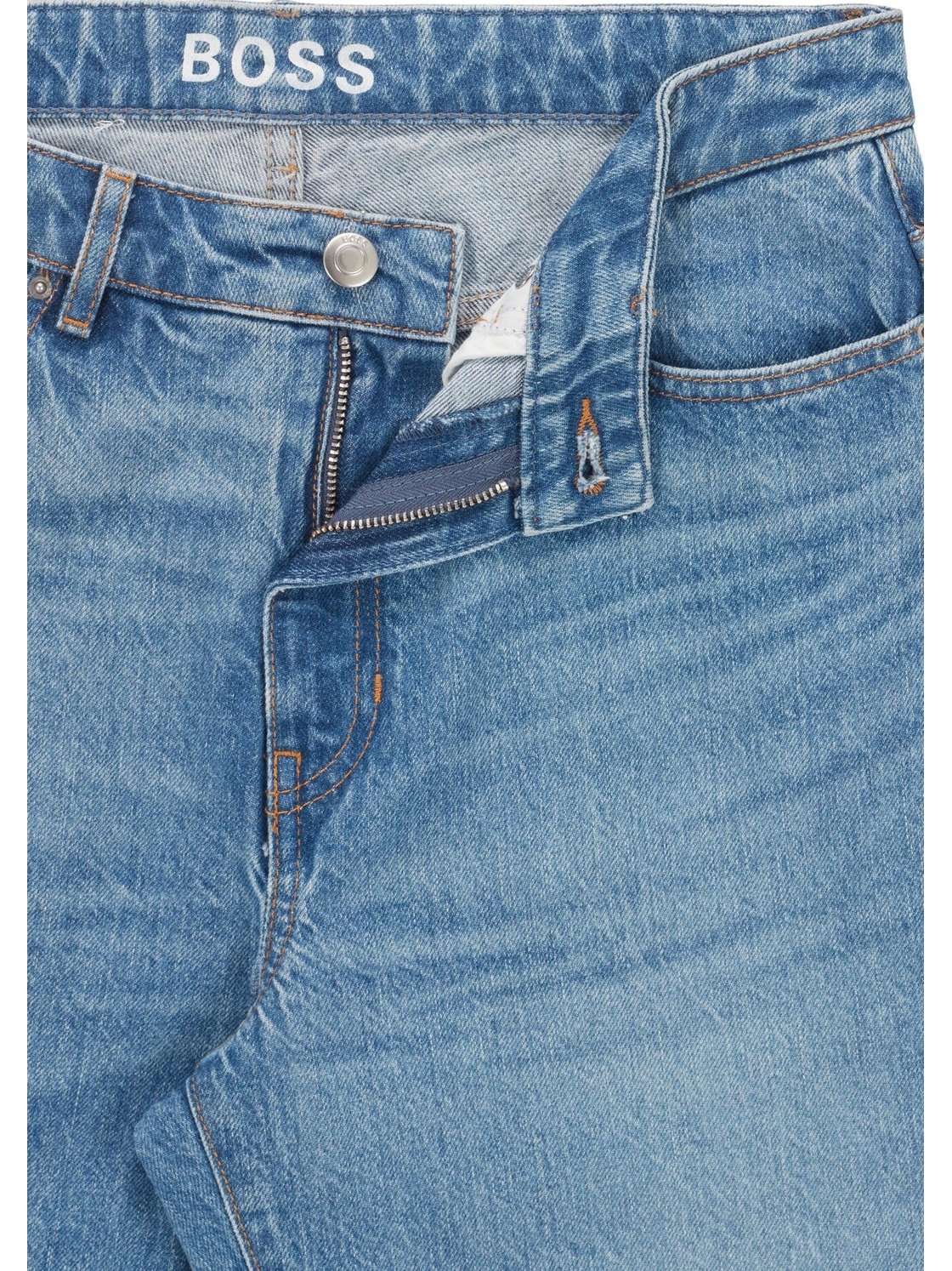 Regular fit jeans van Italiaanse denim