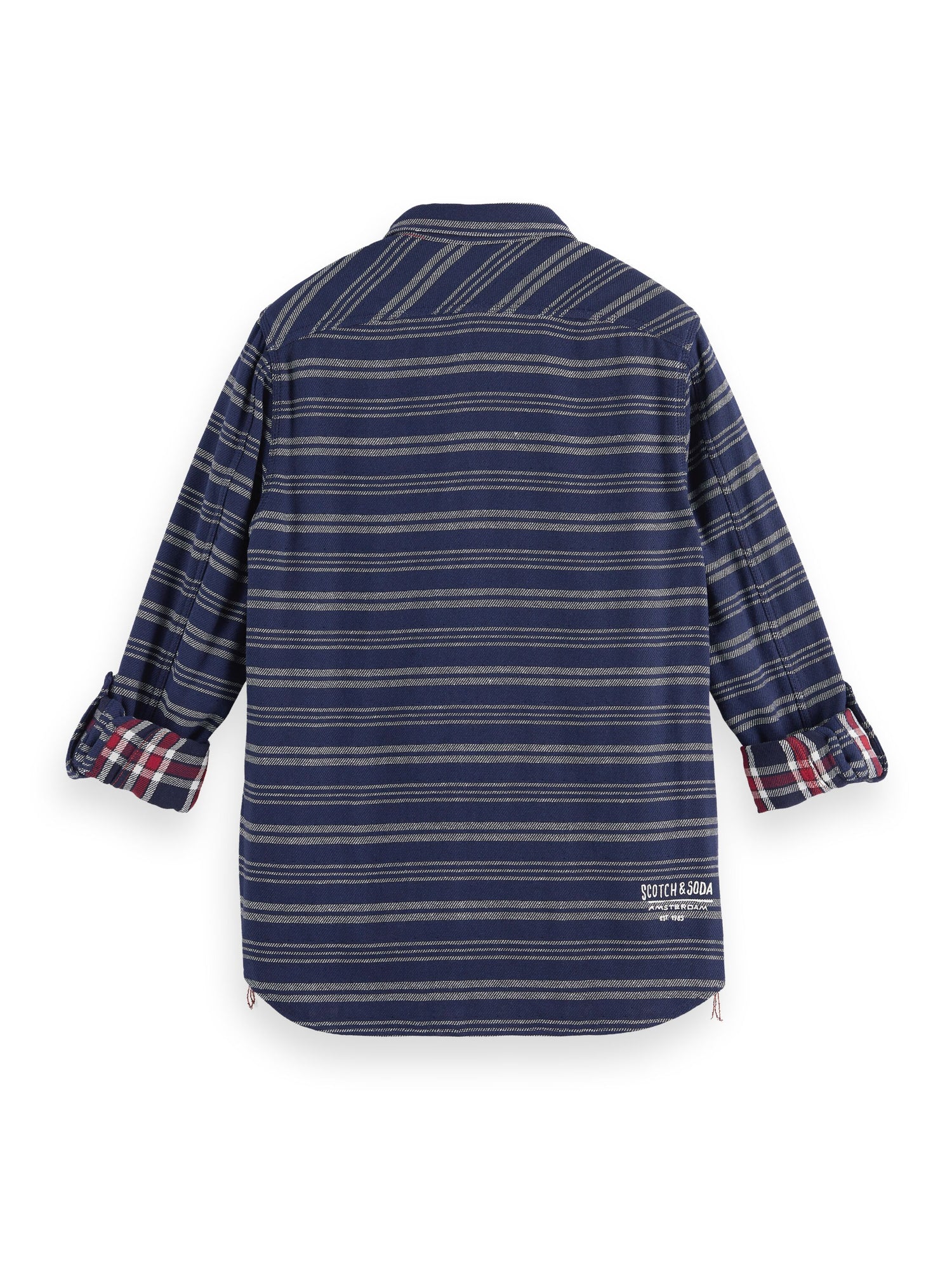 ARCHIVE DOUBLE FACE TWILL CHECK Red Blue Check