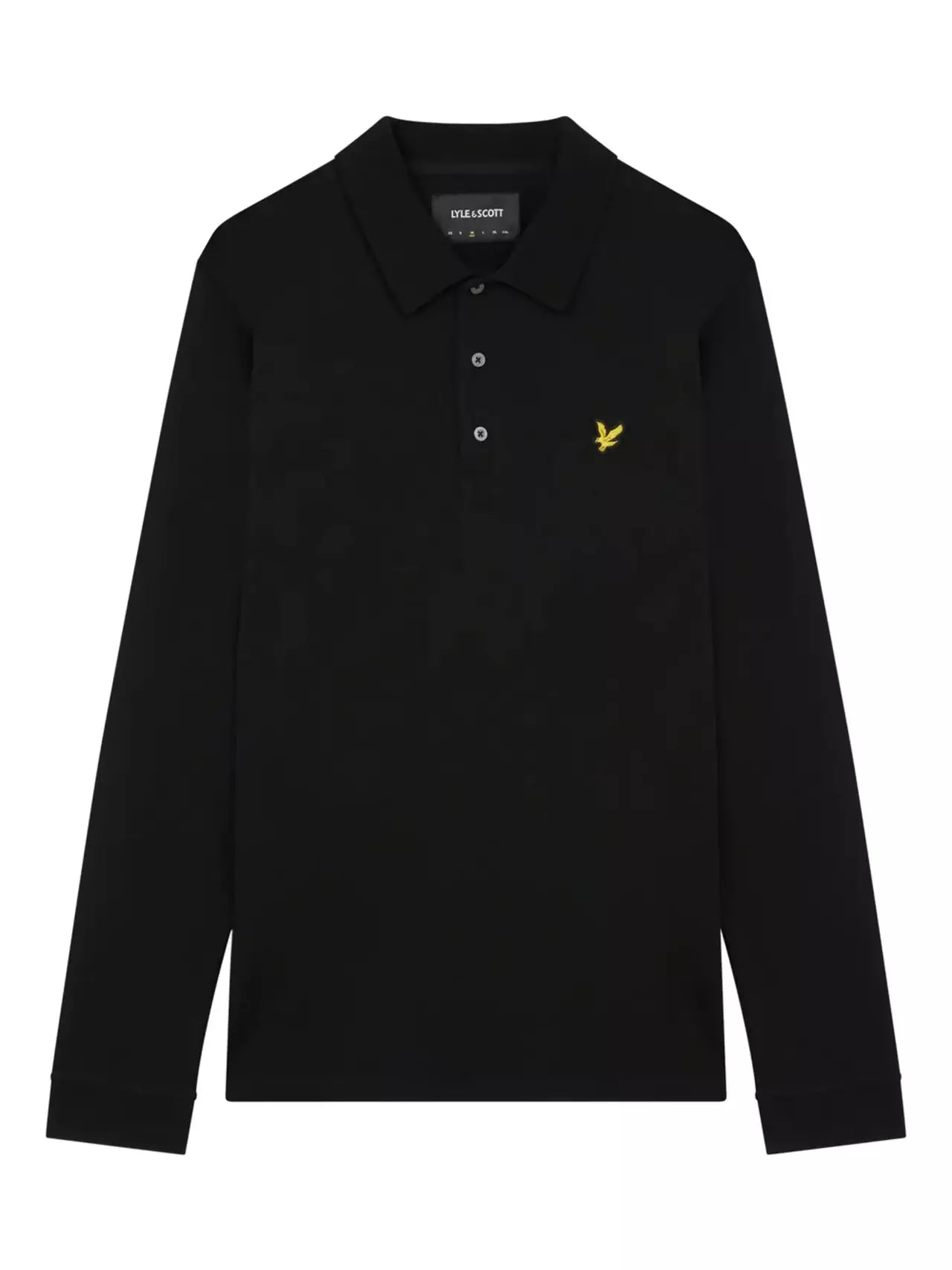 Longsleeve polo - Jet Black