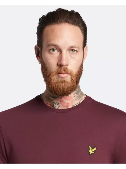 Plain T-Shirt - burgundy