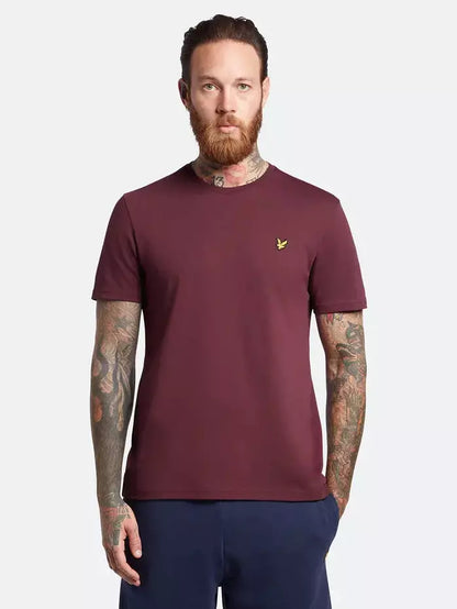 Plain T-Shirt - burgundy