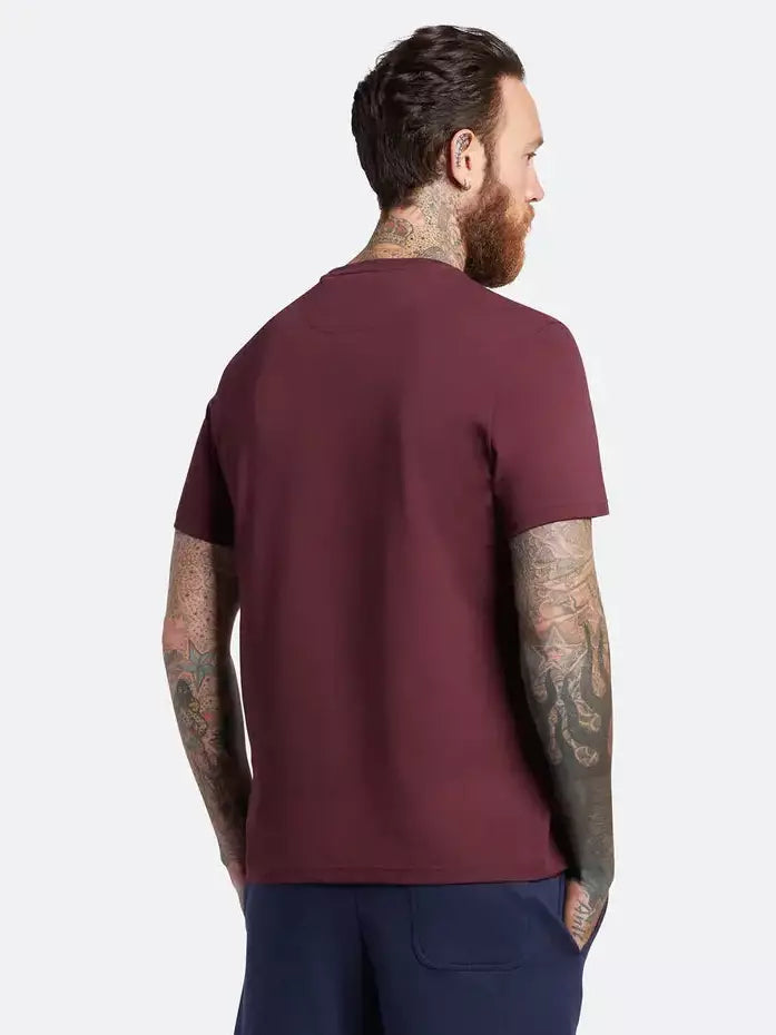 Plain T-Shirt - burgundy