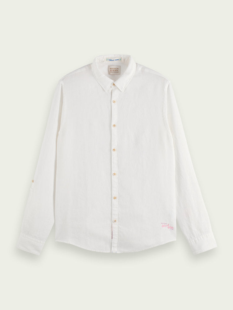 Linen short sleeve Ecru