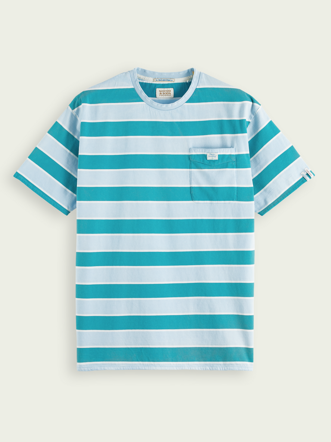 Yarn dye stripe tee