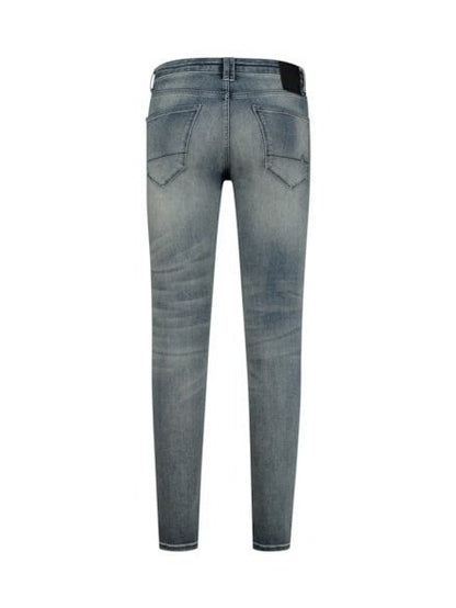 Super skinny fit jeans with small damaging at top block