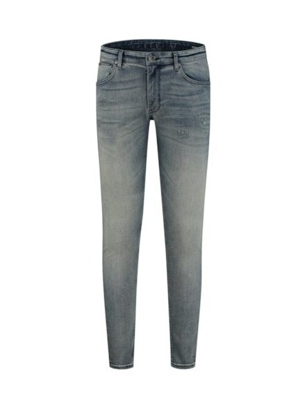 Super skinny fit jeans with small damaging at top block
