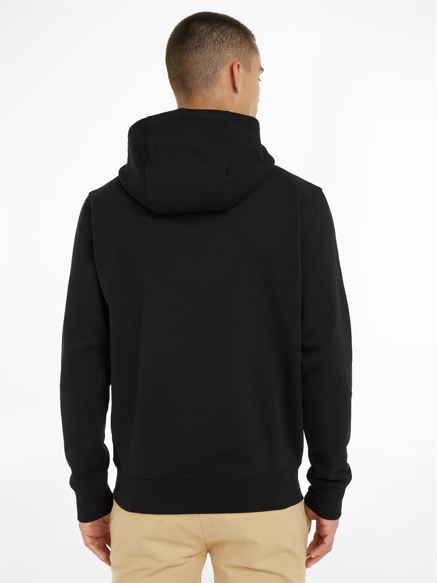TJM Regular linear hoodie - Black