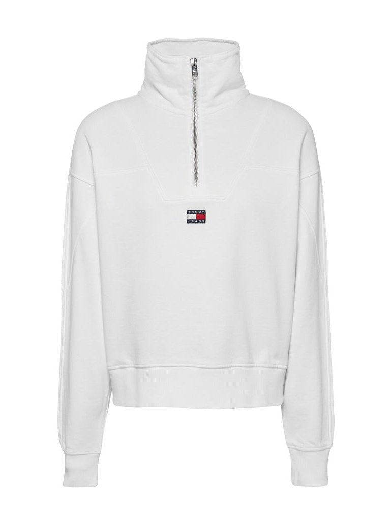 TJW Bxy 1/4 zip XS badge - White