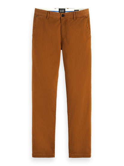 Essentials - Stuart regular slim-fit contains organic cotton Walnut