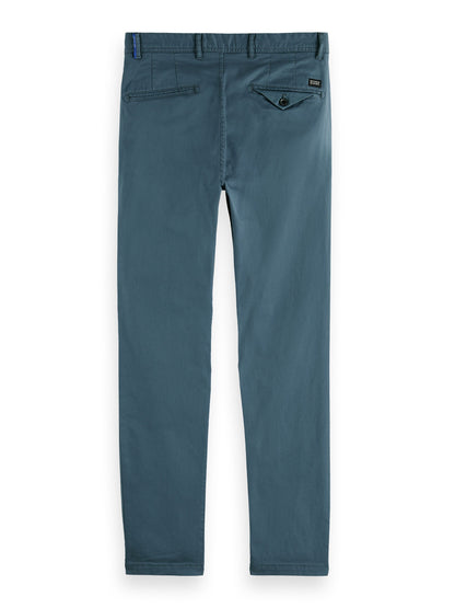 Essentials - Stuart regular slim-fit contains organic cotton Steel