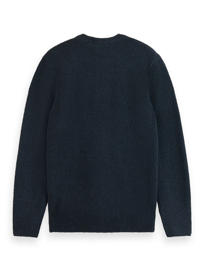 Regular fit softy-knit melange pull Night