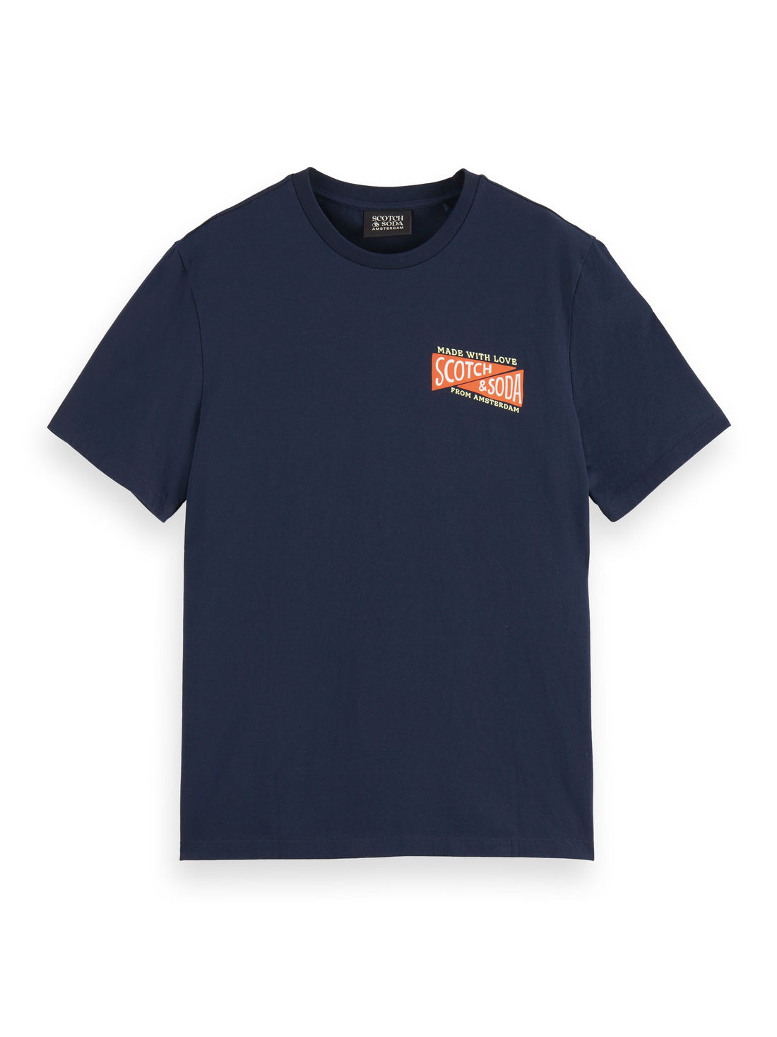 Regular fit chest artwork T-shirt in Organic Cotton Night