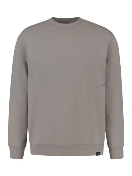 Crewneck with big back print  53 - Taupe