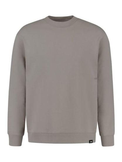 Crewneck with big back print  53 - Taupe