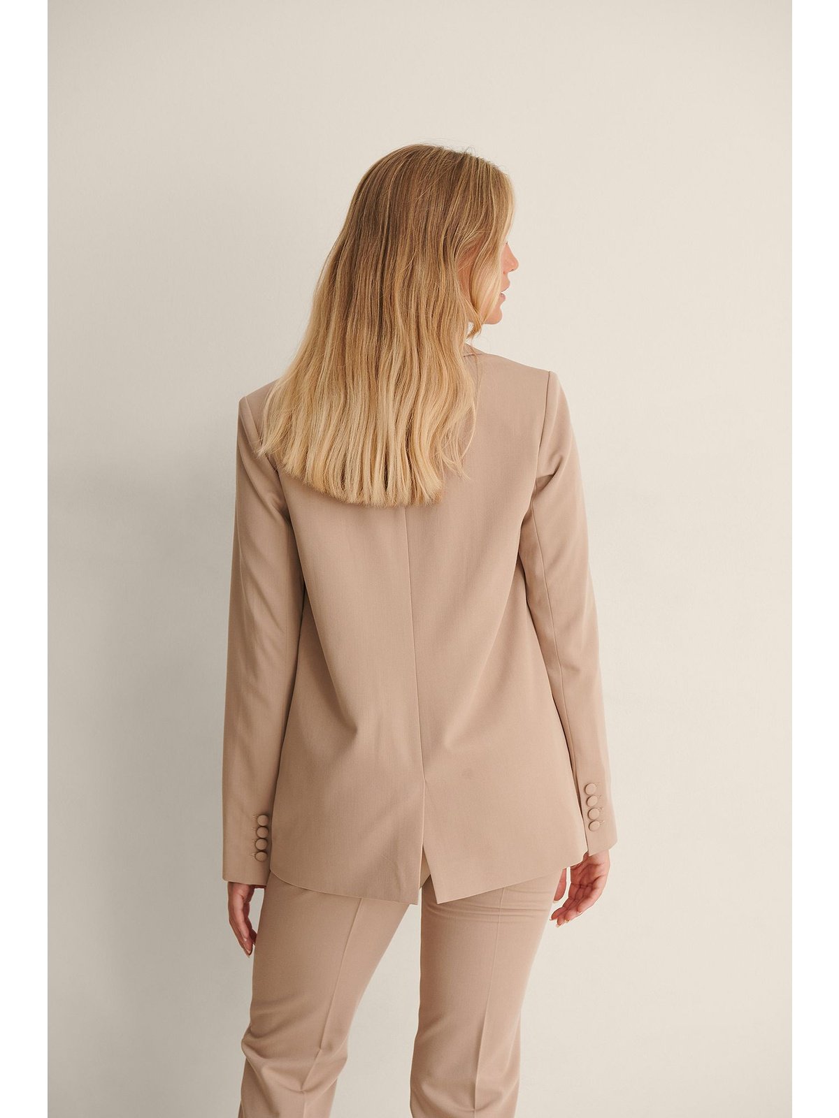 BASIC OVERSIZE BLAZER - Dark Beige