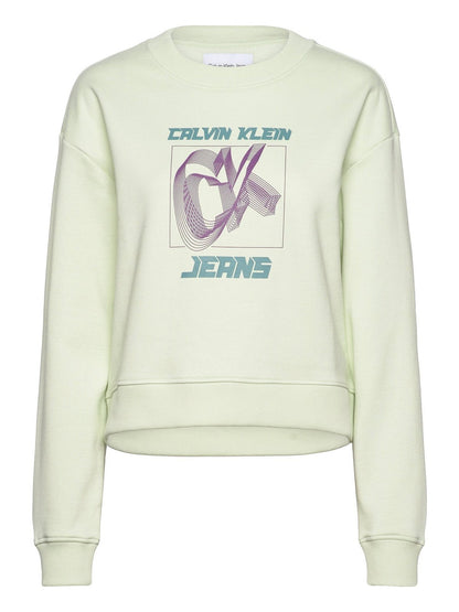 HYPER REAL CK SWEATSHIRT  CANARY GREEN  J20J222344