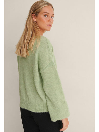 OVERSIZED KNITTED CARDIGAN - Green